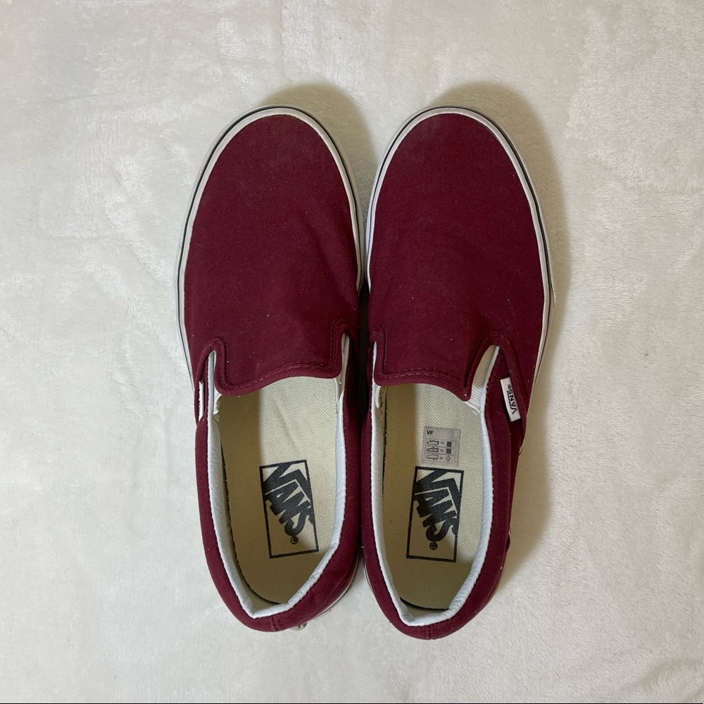 Maroon Slip-On Vans